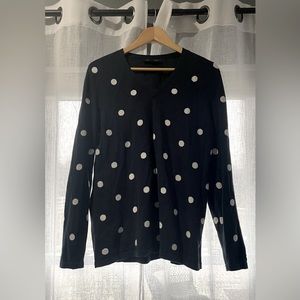 Tommy Hilfiger Polka Dot V-Neck Sweater